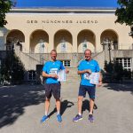 Bayerische Meisterschaften im Münchner Dantestadion mit Reinhard Linse und Rainer Skünak